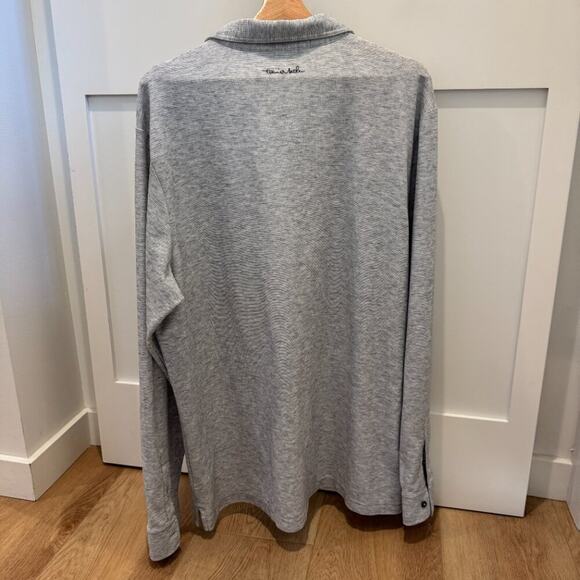 Travis Mathew Long Sleeve Performance Polo Gray XXL - Picture 7 of 13
